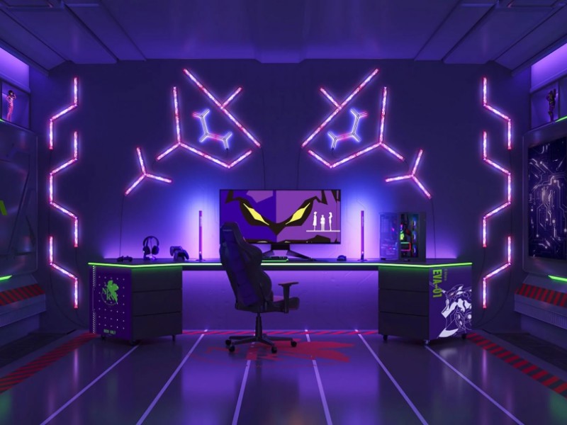 Gaming setup with multiple screens